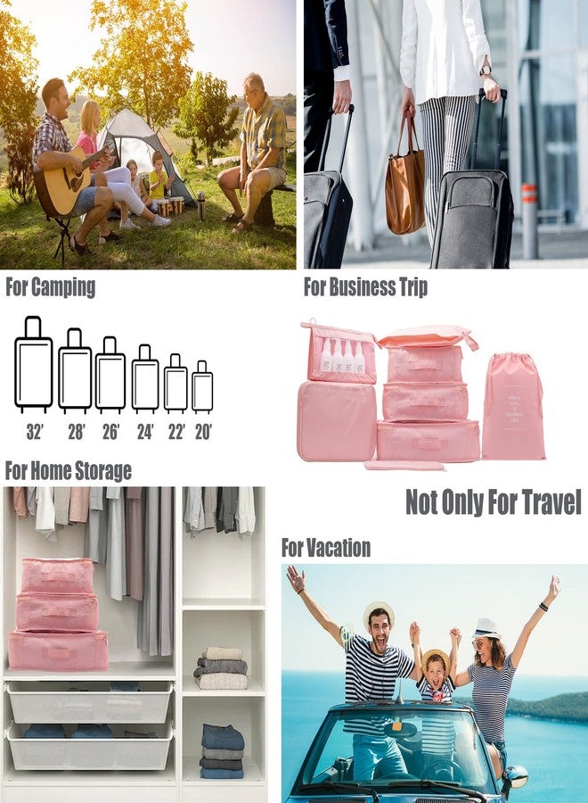 TAGUDA travel organizer 8 in 1 Travel Laundry Cosmetics Luggage Packing Organizers Set Makeup Bags Organizer Packing Cubes with Shoe Bag for travel - Image 5